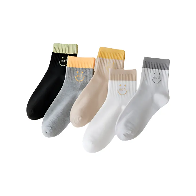 ALPLUME Mid Calf Socks Unisex 5 Pack-20