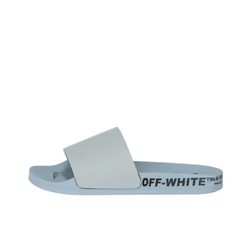 OFF WHITE Slide Slippers Men's Blue