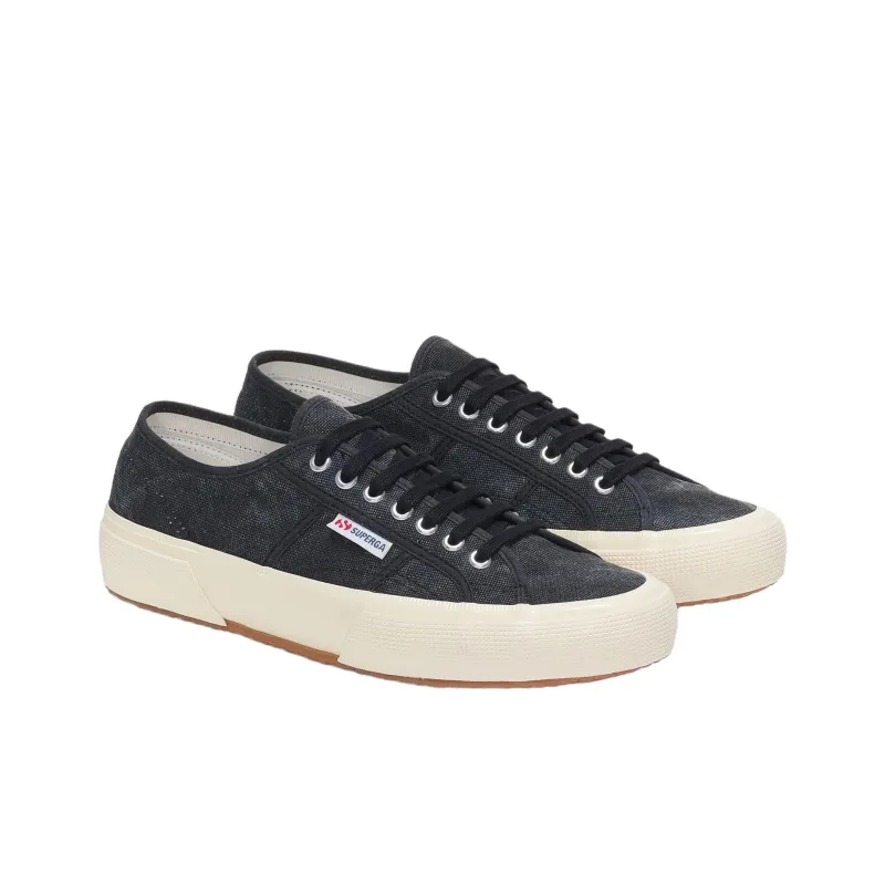 SUPERGA Abrasion Resistant Low Top Skateboard Shoes Unisex Black-1