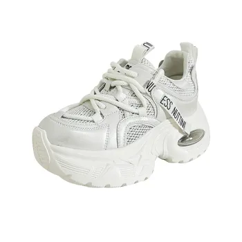 POOQ Breathable Height Increase Low Top Chunky Sneakers Women's