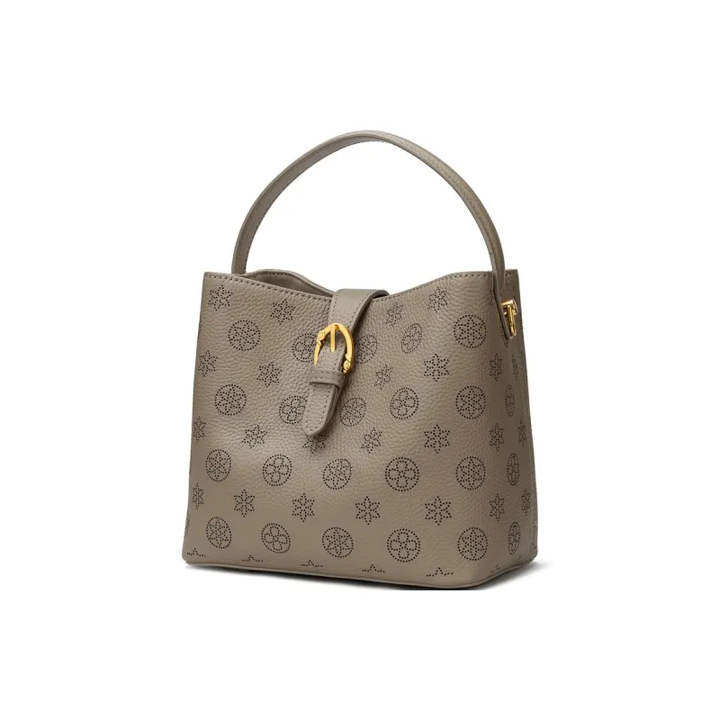 ROBERTA DI CAMERINO Cow Leather Shoulder Bag, Crossbody Bag, Handbag Women's Elephant Gray-1