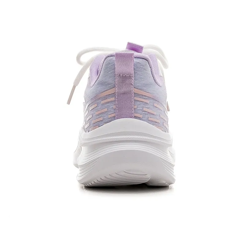 HUANQIU Cushioning, Breathable, Supportive Low Top Casual Running Shoes Women's White Purple-3