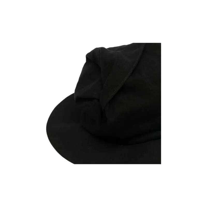 Yohji Yamamoto Linen, Rayon Bucket Hats Women's Black-1