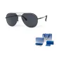 Gunmetal Frame with Black Gray Lens+[Gift for Boyfriend, for Dad Box]