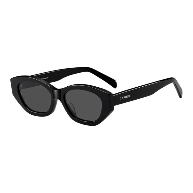 CAPONI Plate Frame Irregular Shape Sunglasses Unisex Multicolor-2