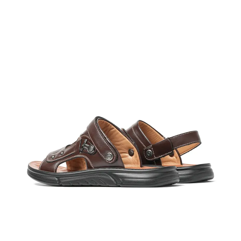 Mulinsen Beach Sandals Men Black/Brown-9