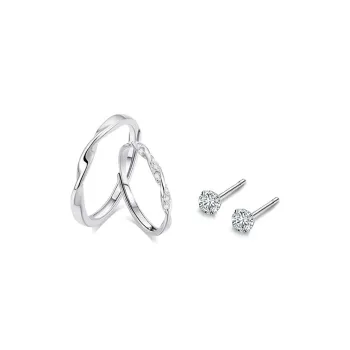 TRUE ME 999 Fine Silver Stud Earrings Unisex