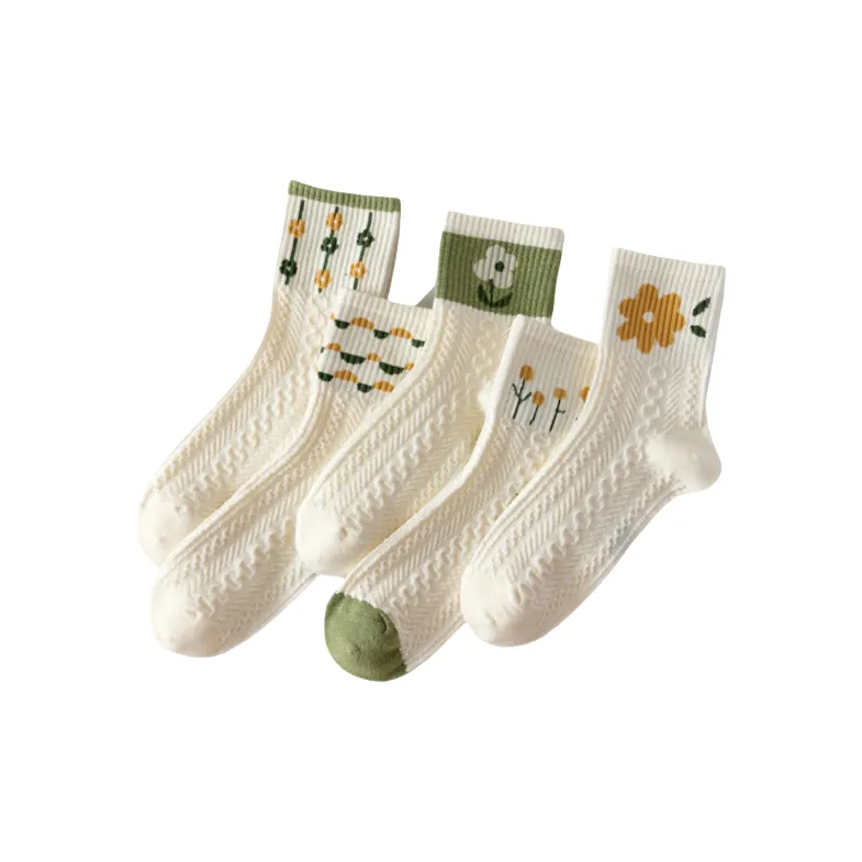 ALPLUME Mid Calf Socks Unisex 5 Pack-6