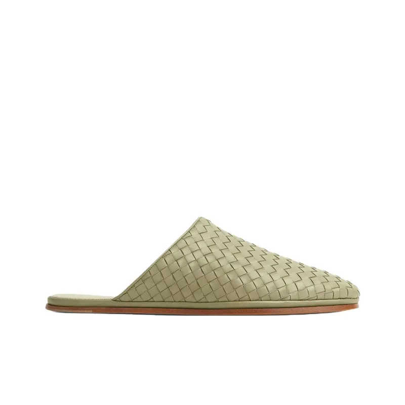 Bottega Veneta Quiet Closed Toe Slippers Men's Green-1