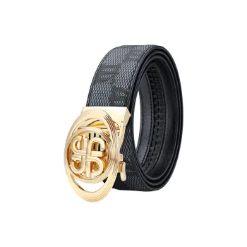 MILLIE'S Polyvinyl Chloride Leather Belts Men's 3.5cm