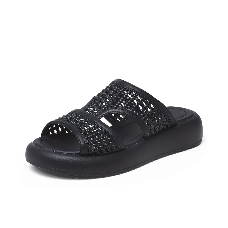 OULISASI Quiet Slide Slippers Women's-11