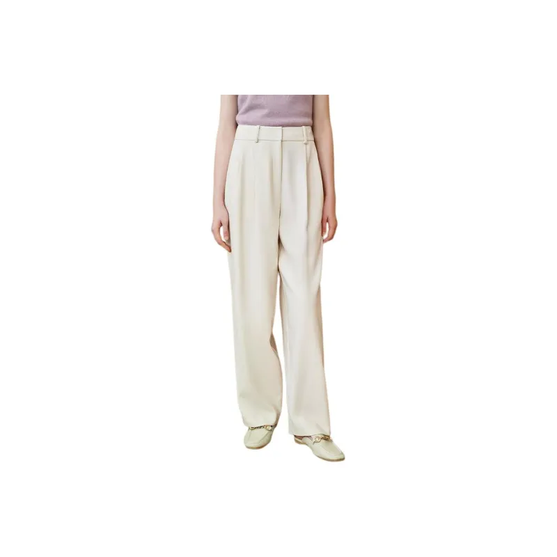 INSUN Casual Pants Women's Ecru-0