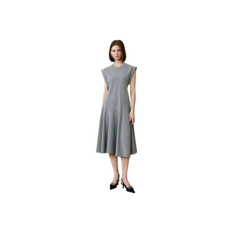 INSUN Sleeveless Dresses Women's Gray-0