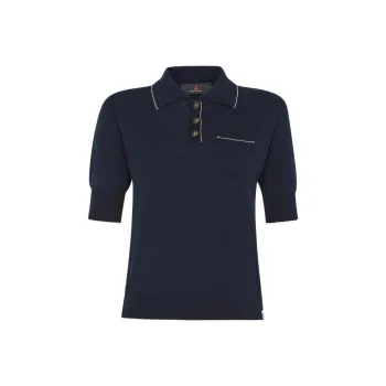 Peuterey Polo Shirts Women's Eastern Blue Gold