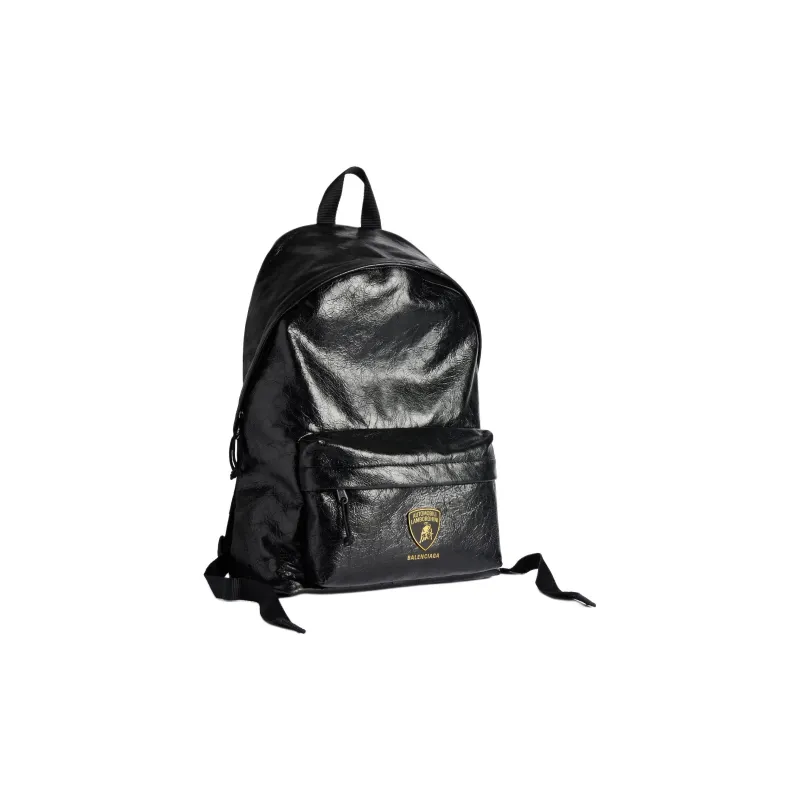 Balenciaga Automobili Lamborghini Collaboration Sheepskin Backpack Regular Men's Black-1