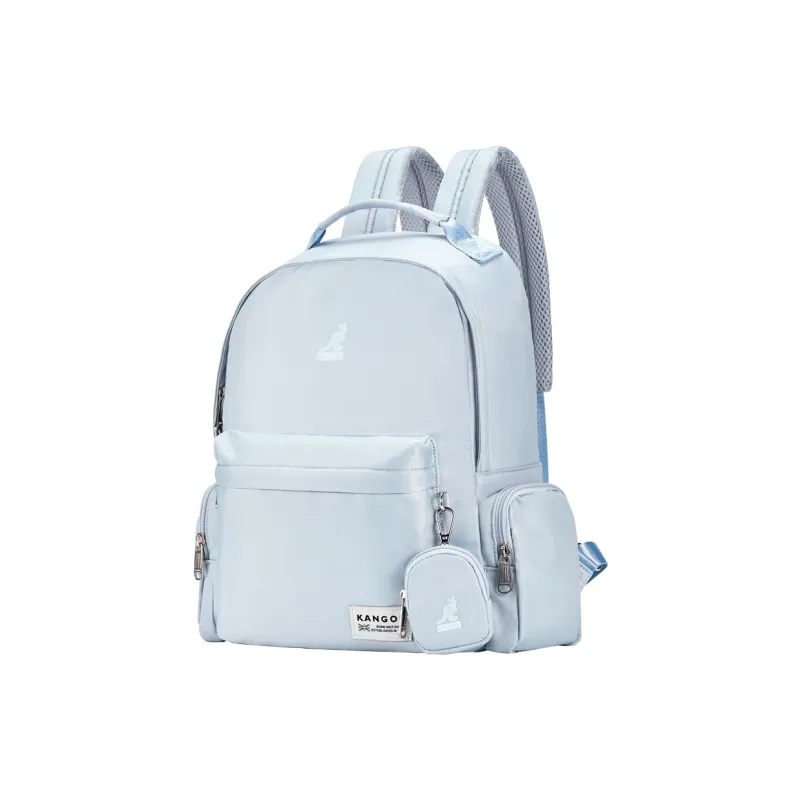 KANGOL Fabric Backpack Tubas Unisex Glacier Blue/Black/Milkshake Pink/Ivory White/Gold Brown-1
