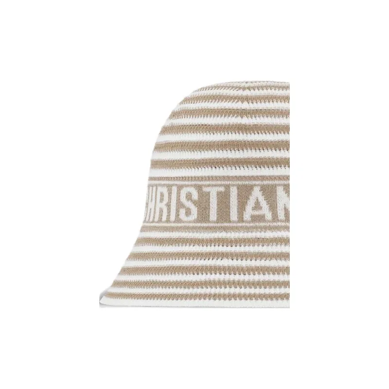 DIOR Polyamide Bucket Hats Unisex Beige-1