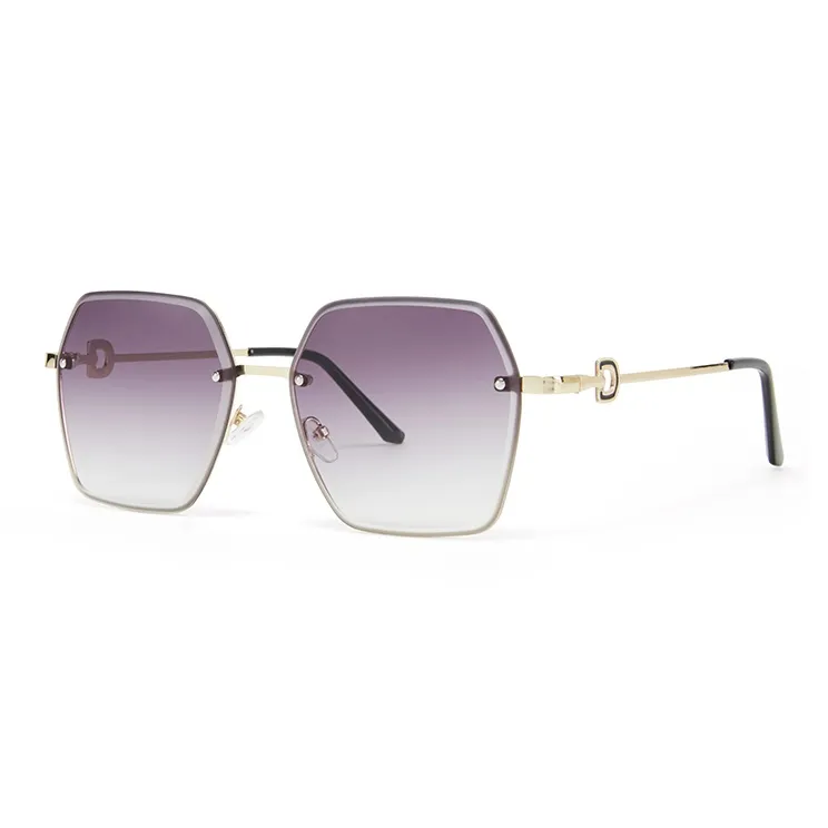 CinvaiKrose Metal Irregular Shape Sunglasses Women's-3