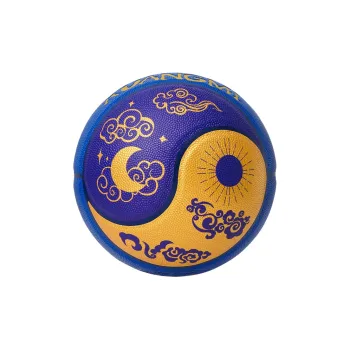 Kuangmi PU Basketball Purple Gold Size 7 Street Unisex