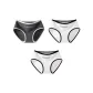 3 Pack[Dark Gray+White+White]
