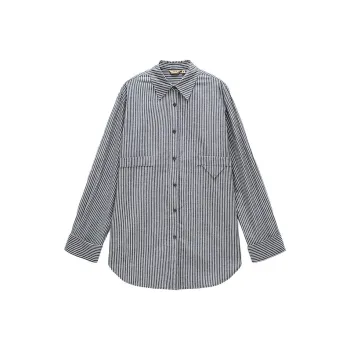 INSUN Shirts Women's Vintage Blue