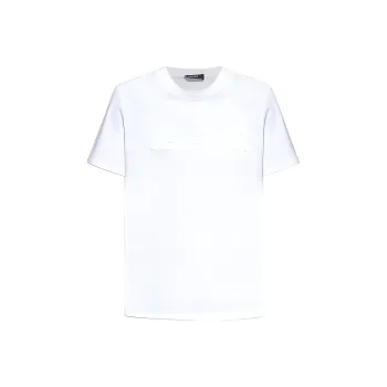 VERSACE Logo Appliqué Crewneck T Shirt