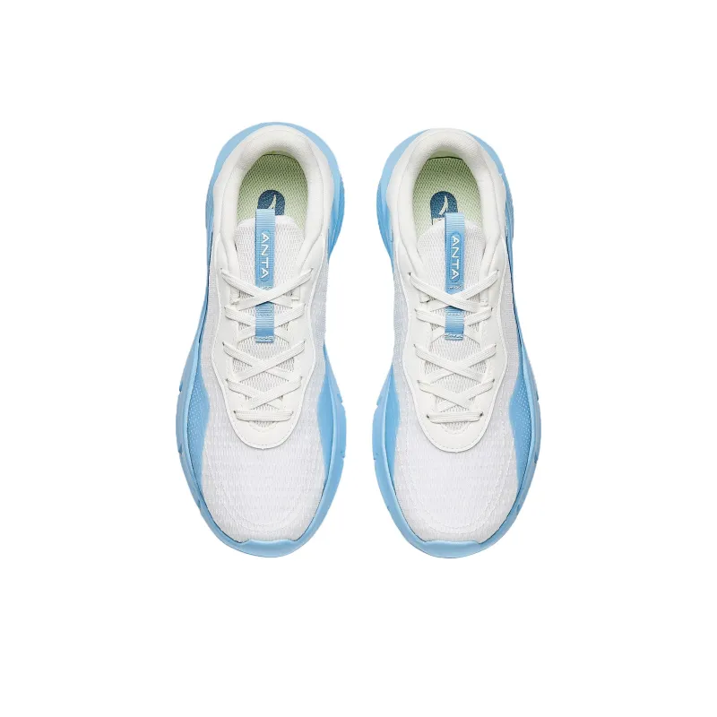 Anta Variety Training Collection Slip Resistant And Breathable Low Top Training Shoes Men's White Blue-4