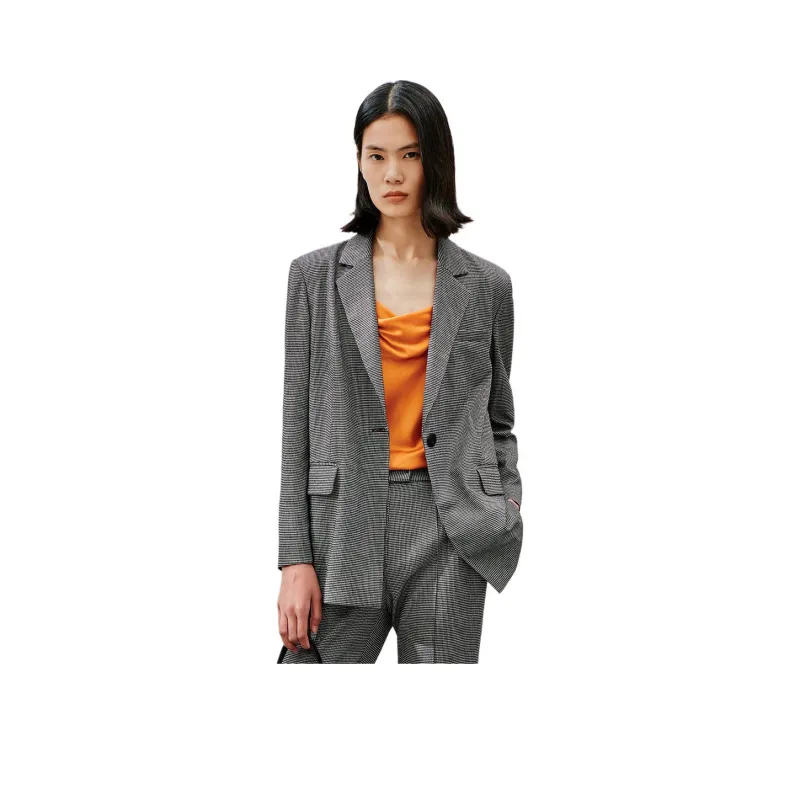 INSUN Business Suits Women's Black White-1