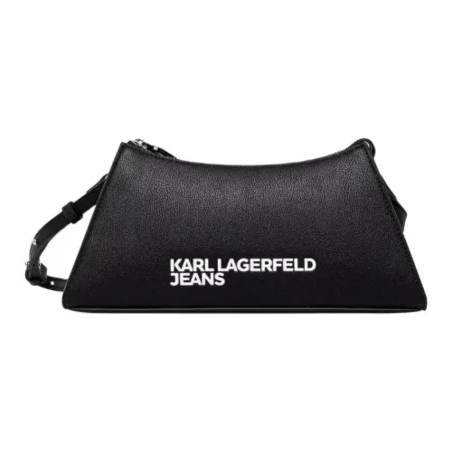 KARL LAGERFELD PU Shoulder Bag Women's Black