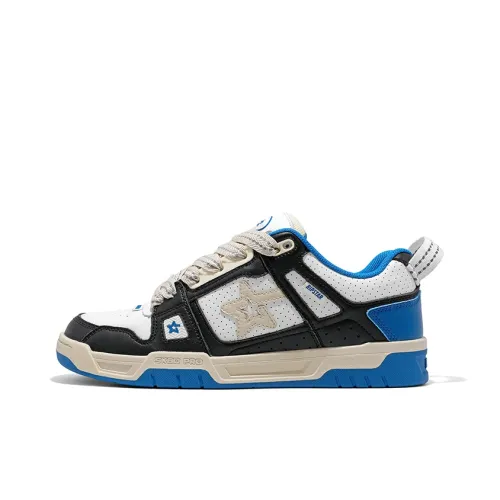 RIPSTAR SKBD Pro Slip Resistant Shock Absorbers Low Top Skateboard Shoes Unisex Nautical Blue