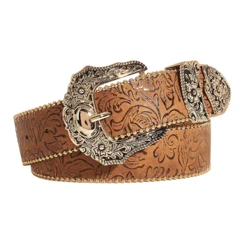 JEANSWEST Alloy Leather Belts Women's 3.8CM