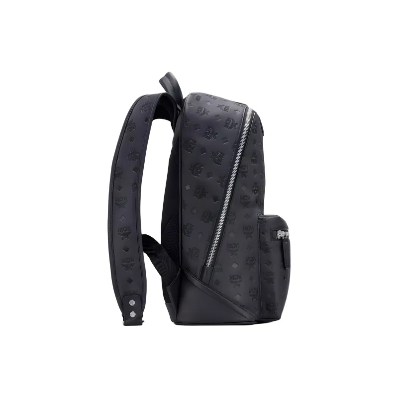 MCM Leather Backpack Men's Black-2