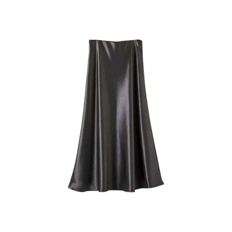 Late White Casual Long Skirt Women's-13