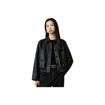 INSUN Leather Jackets Women's Black