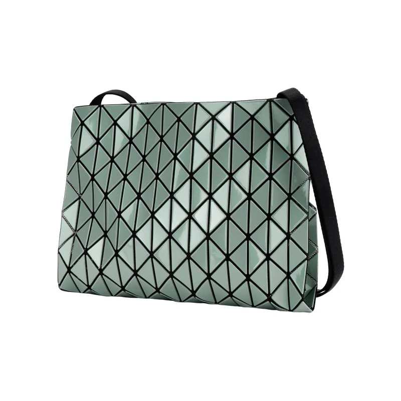 ISSEY MIYAKE Row Metallic Polyvinyl Chloride Resin Shoulder Bag Regular Women's Gray Green-1