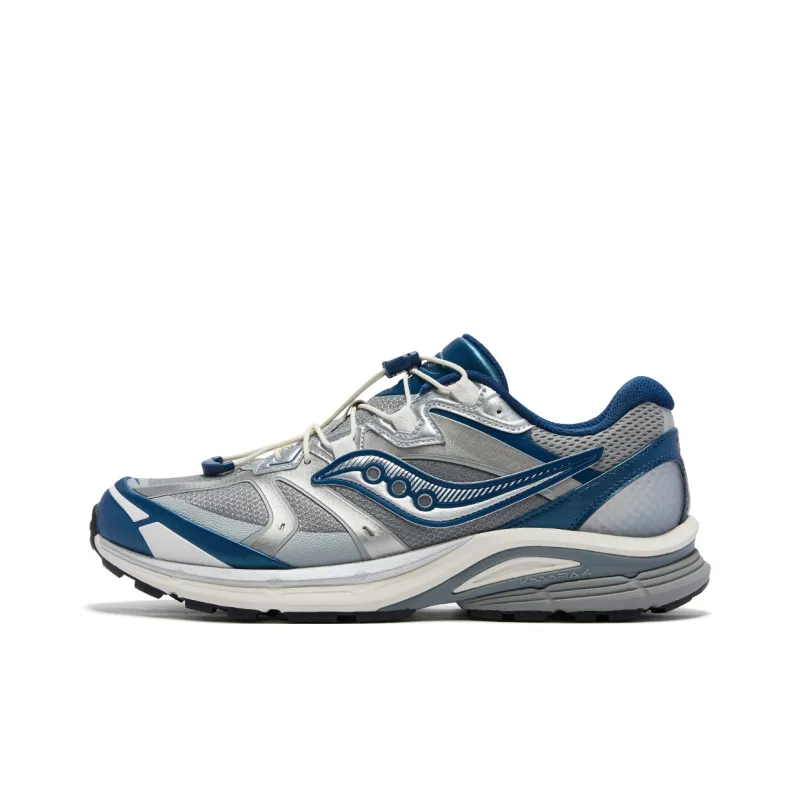 Saucony Kinvara 4 Abrasion Resistant Low Top Running Shoes Unisex Gray Blue-0