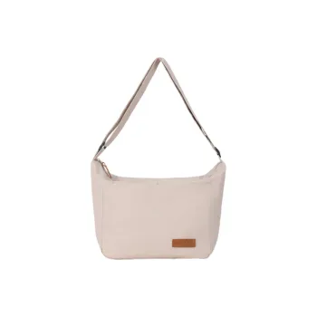 Warrior Nylon Shoulder Bag Unisex White/Black