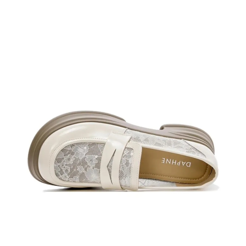 DAPHNE Loafers Women's Unlined Mesh Black, Unlined Mesh Beige-5