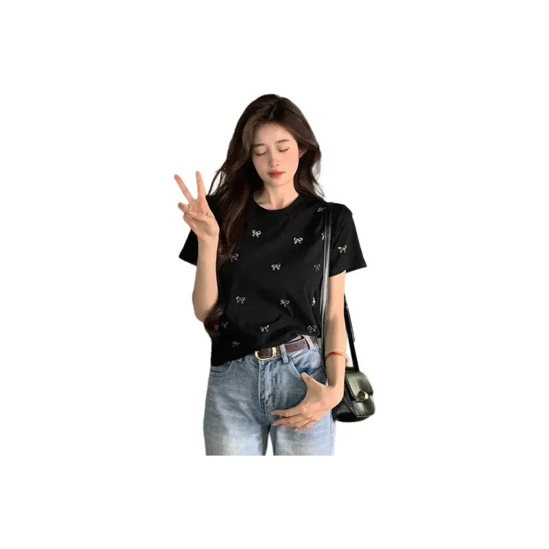 GUOZHEN Set in Sleeve T Shirt Women's-3