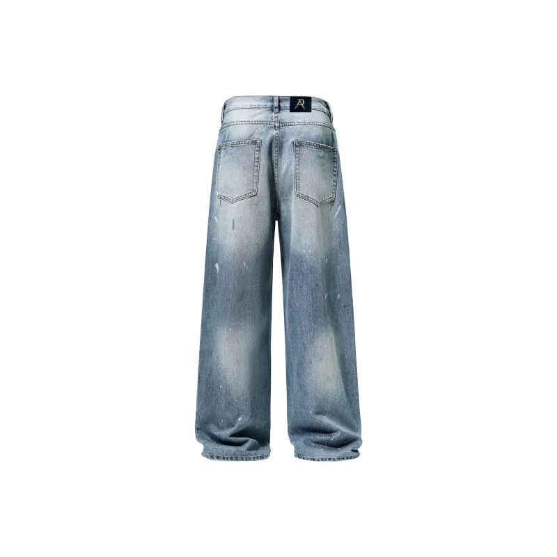 AWAKEN THE ROSE Jeans Unisex Blue-1