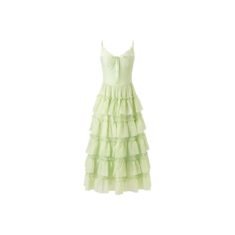 AURORA MUSE Slip Dresses Women's Fruit Green-0