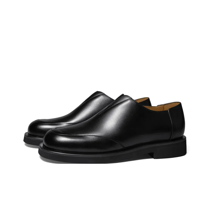 THOM WILLS Casual Leather Shoes Men's Black-1