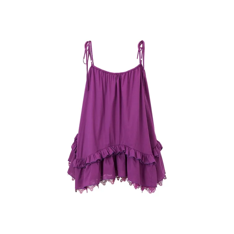 ACAINES Slip Dresses Women's Grape Purple-1
