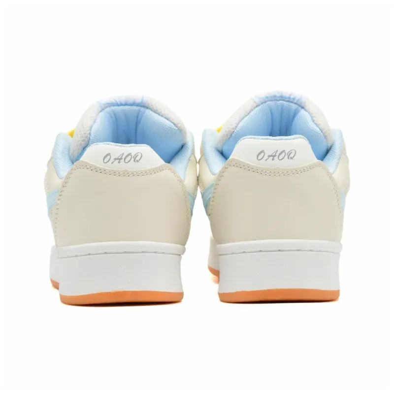 OAOQ Slip Resistant Cushioning Abrasion Resistant Lightweight Breathable Low Top Skateboard Shoes Unisex-9