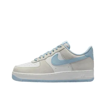 Nike Air Force 1 Anti Slip Wear Resistant Low Top Skateboard Shoes Unisex Gray Blue