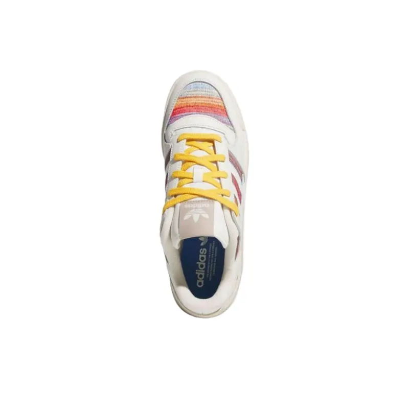 Adidas Originals FORUM Anti Slip Wear Resistant Low Top Skateboard Shoes Unisex White-2