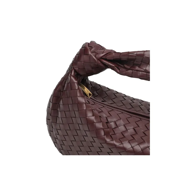 Bottega Veneta JODIE Leather Handbag Women's Brown-3