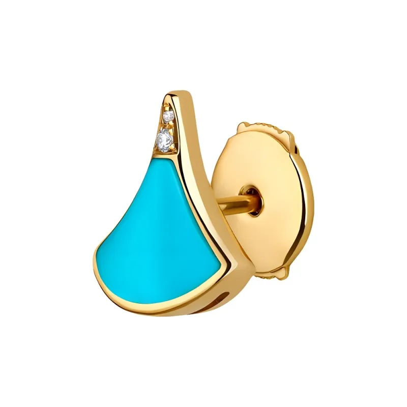 BVLGARI Gold Earrings Unisex Gold-1
