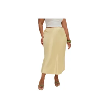 REFORMATION Layla Satin Skirt Es Casual Long Skirt Women's
