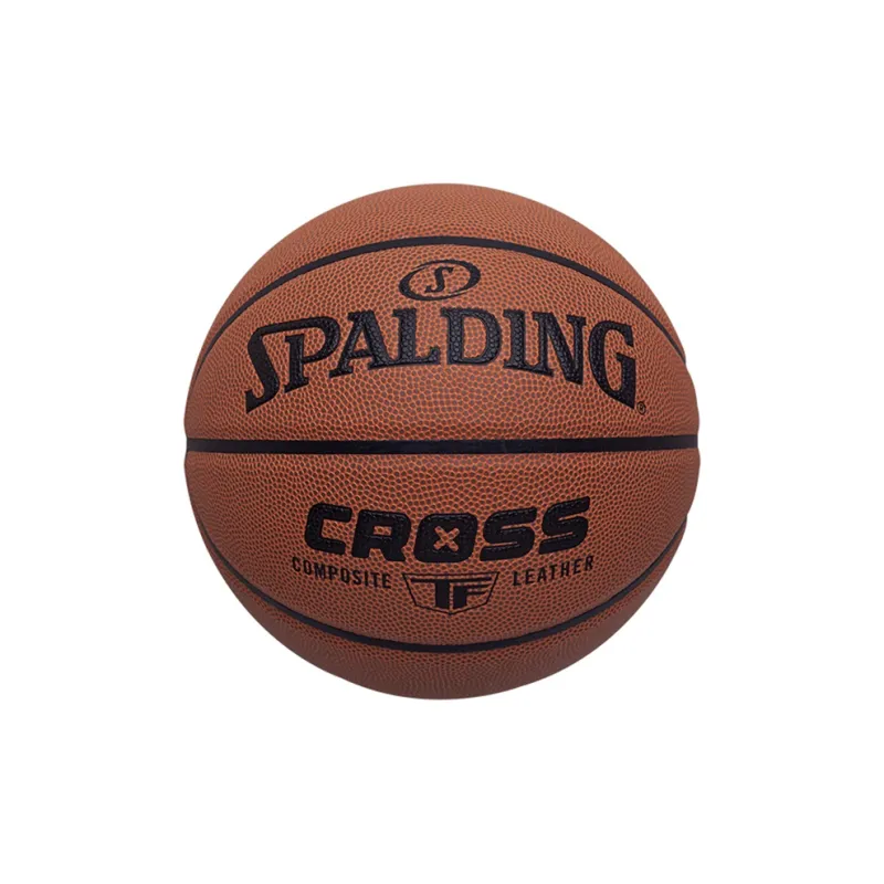 SPALDING TF Collection CROSS PU Basketball Red Brown Size 7 Training Competition Unisex-1